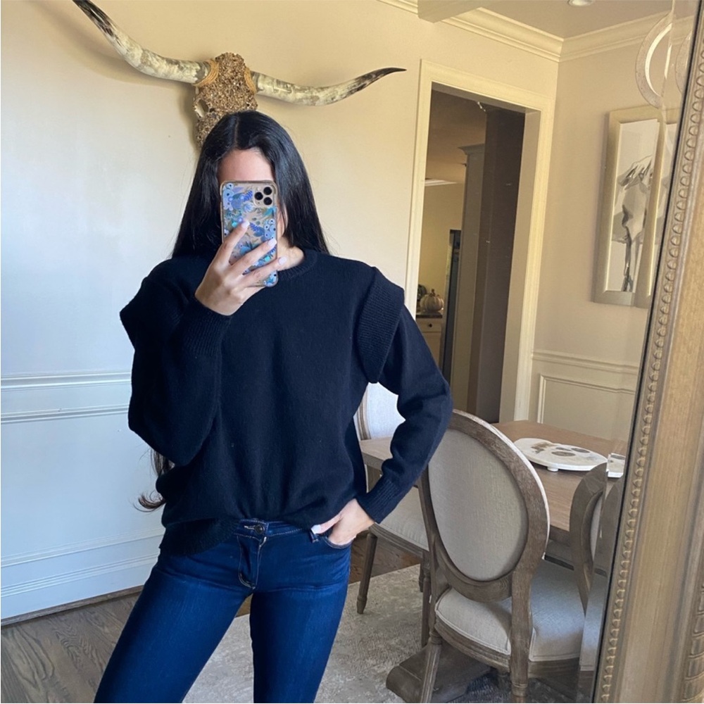 Vici Black Ruffle Sweater
